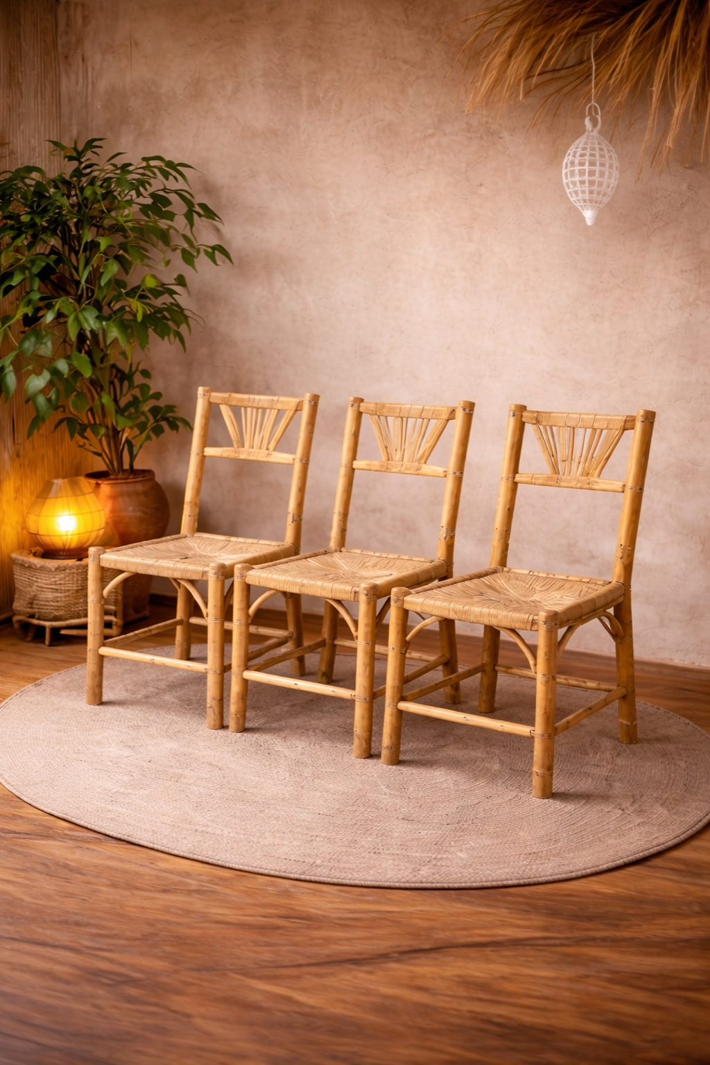 Chaises artisanales en bois – Fabrication marocaine