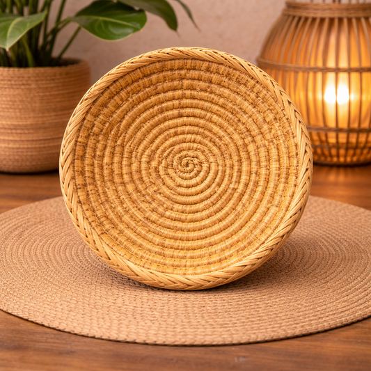 PANIER BERBÈRE MAROCAIN TRESSÉ