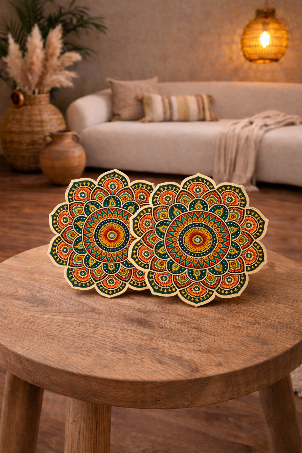 LOT DESSOUS DE VERRE -