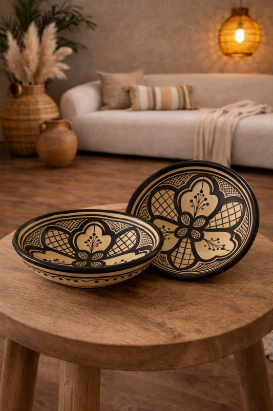 LOT ASSIETTES CREUSE BERBÈRE -