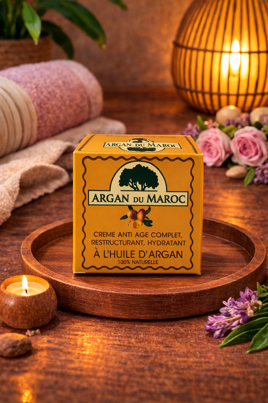 Crème à l’huile d’argan – Soin anti-âge naturel